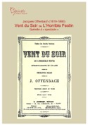Offenbach J. Vent du Soir
